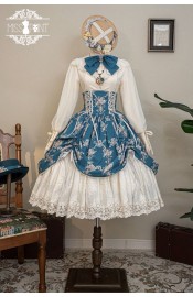 Miss Point Antique Flower Wall Corset Skirt(Reservation/Full Payment Without Shipping)